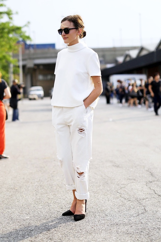 How to Wear White Jeans for Summer 2016 I MiKADO